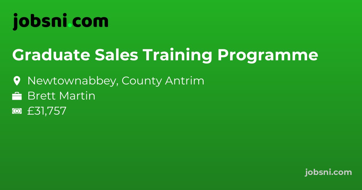 Graduate Sales Training Programme