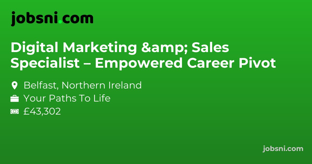 Digital Marketing & Sales Specialist – Empowered Career Pivot