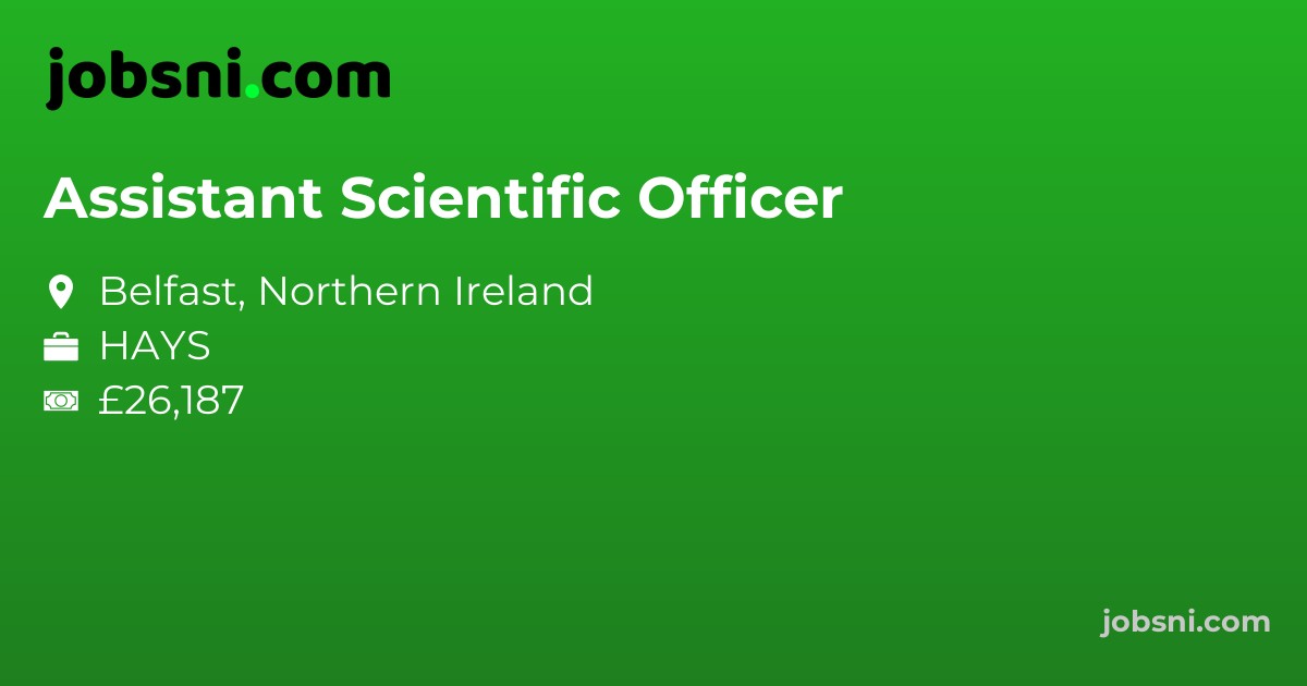 Assistant Scientific Officer