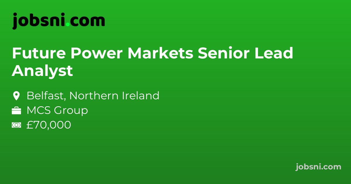 Future Power Markets Senior Lead Analyst