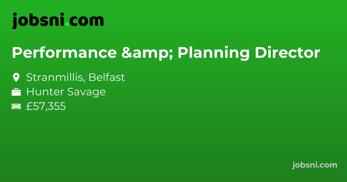 Performance & Planning Director