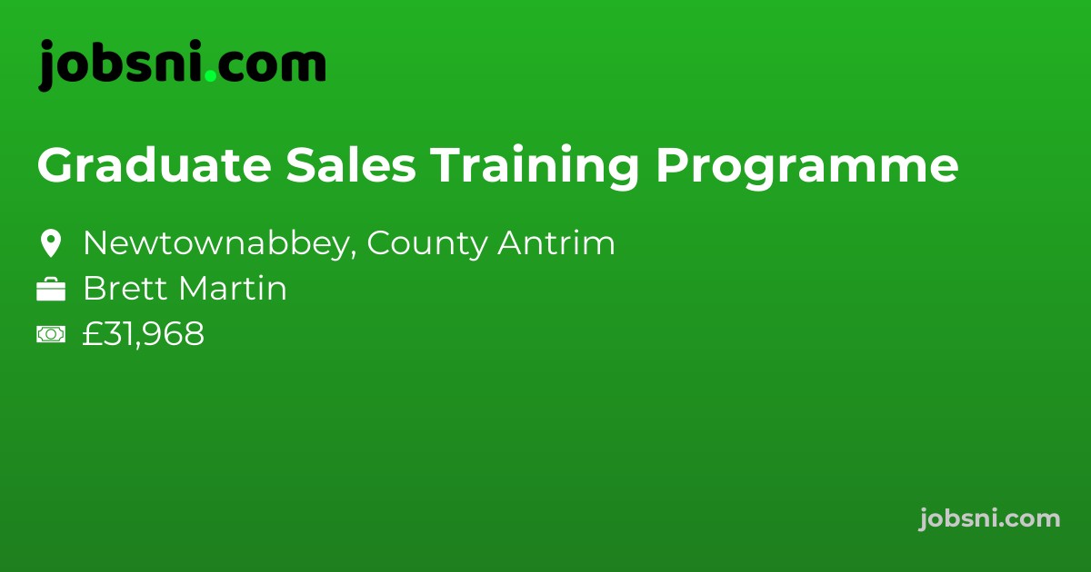 Graduate Sales Training Programme