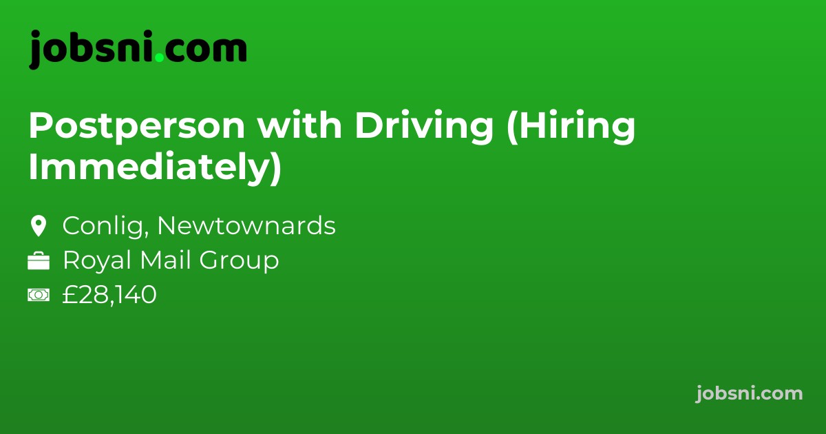 Postperson with Driving (Hiring Immediately)