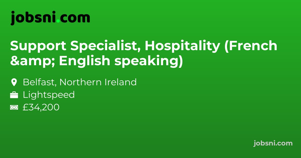 Support Specialist, Hospitality (French & English speaking)