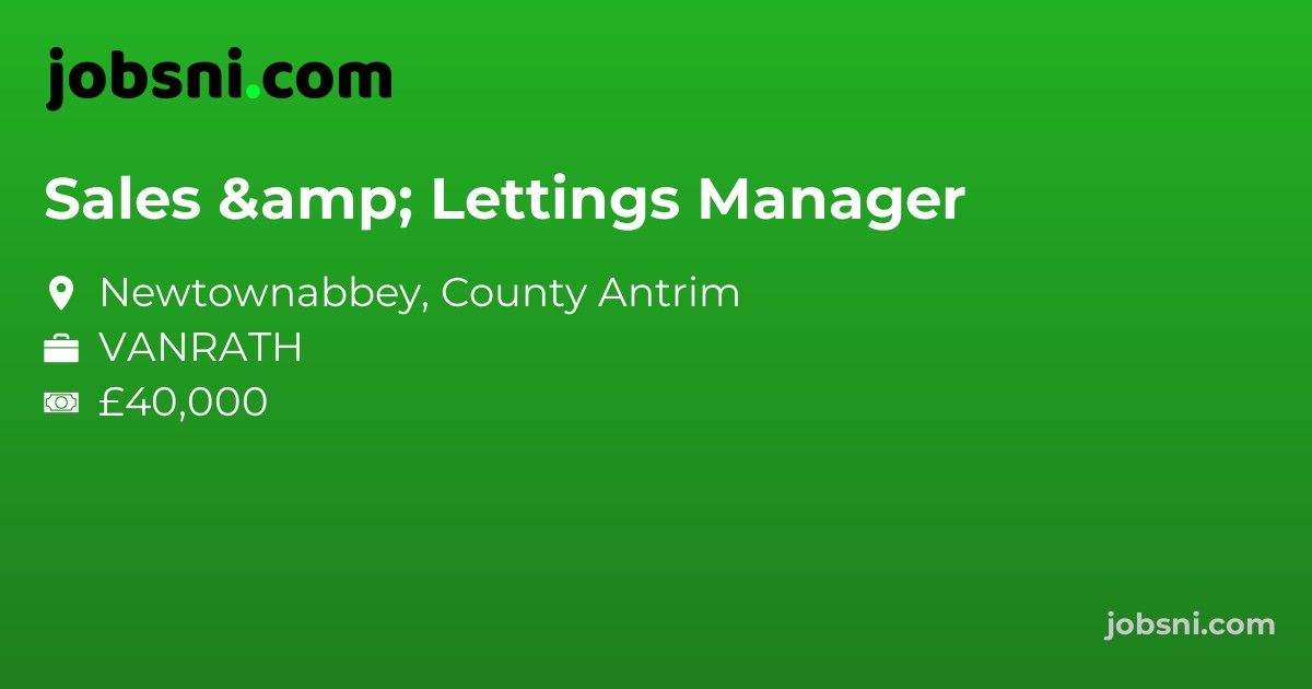 Sales & Lettings Manager