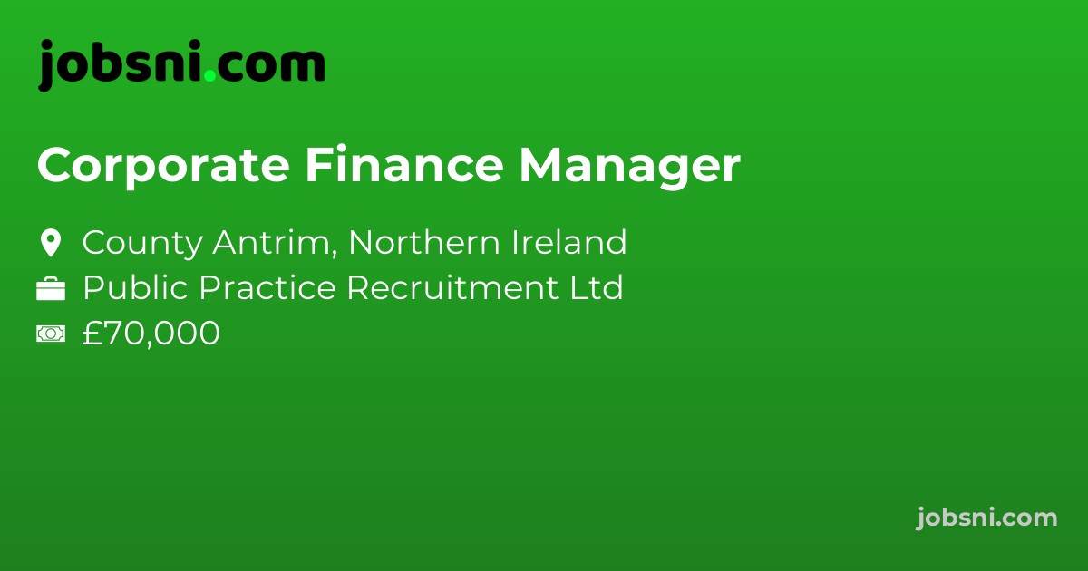 Corporate Finance Manager