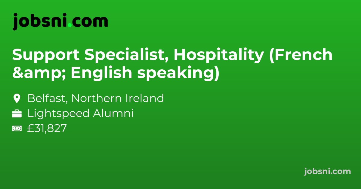 Support Specialist, Hospitality (French & English speaking)