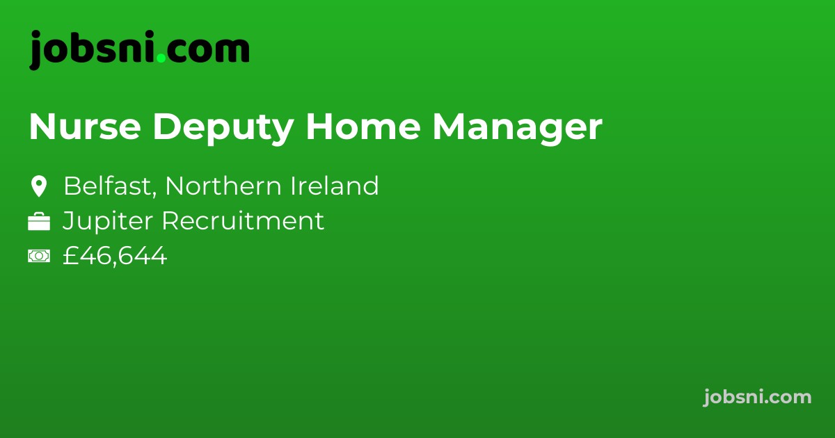 Nurse Deputy Home Manager