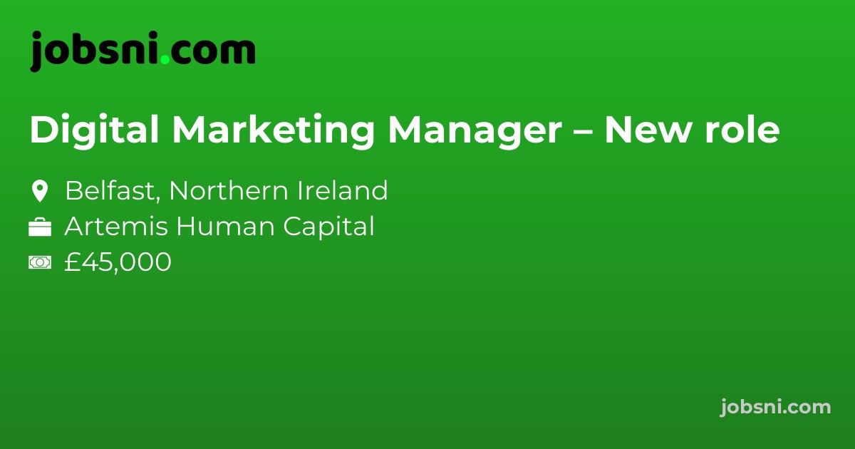 Digital Marketing Manager – New role