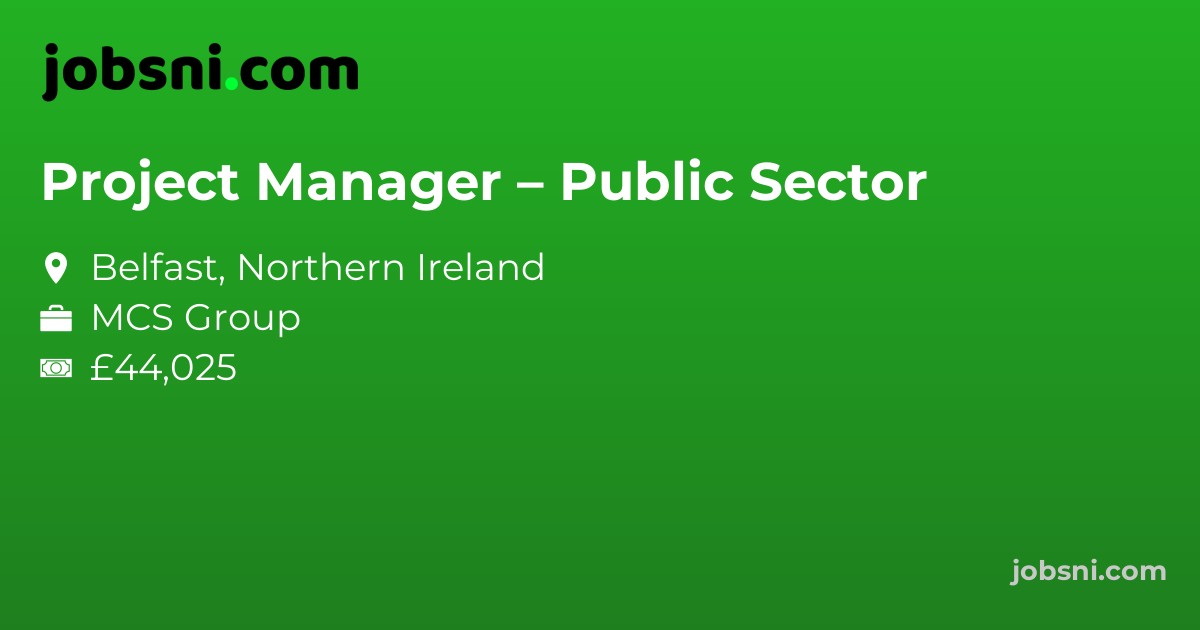 Project Manager – Public Sector