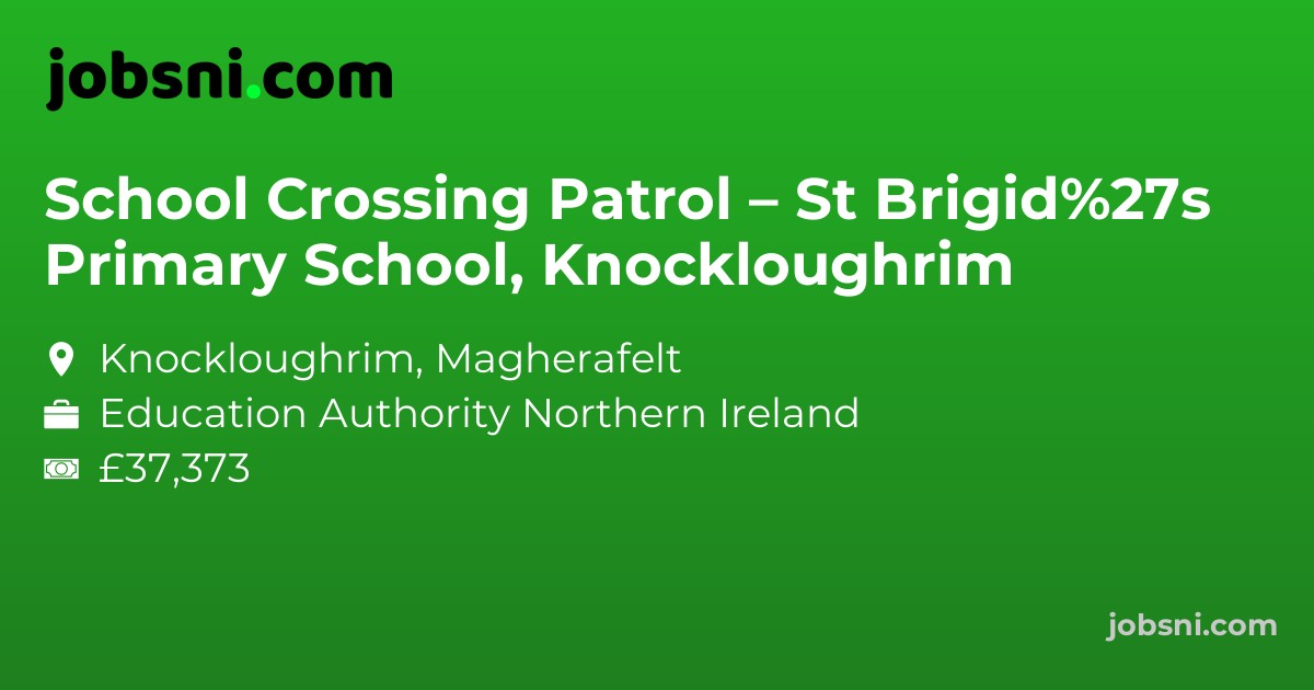 School Crossing Patrol – St Brigid%27s Primary School, Knockloughrim
