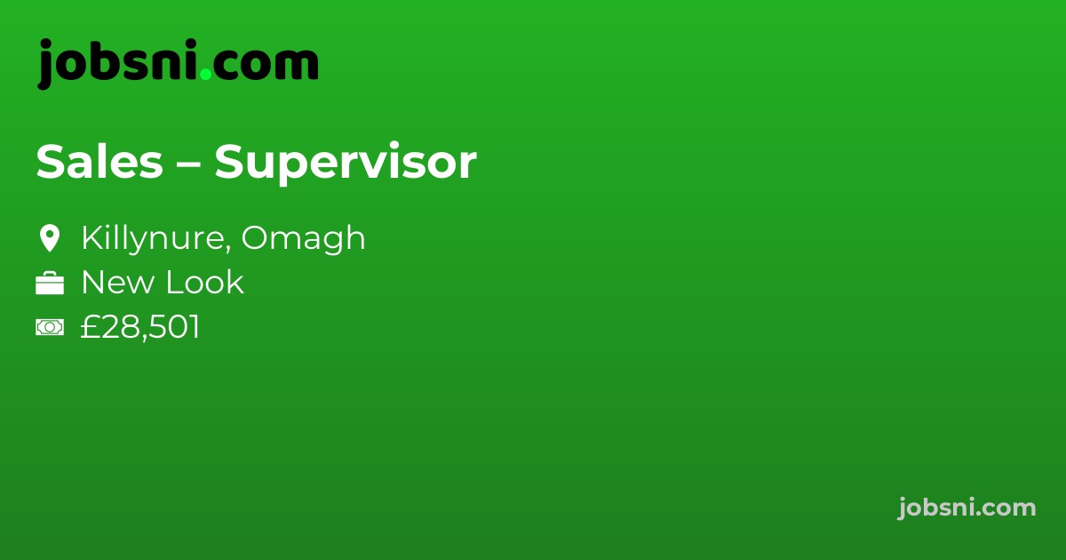 Sales – Supervisor