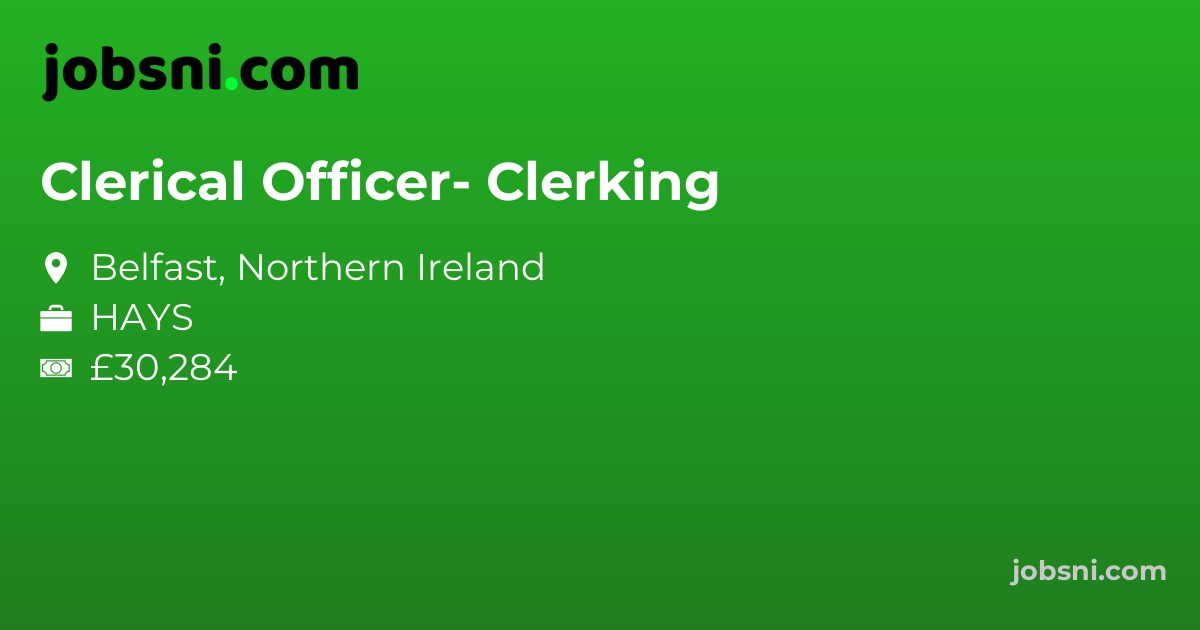 Clerical Officer- Clerking