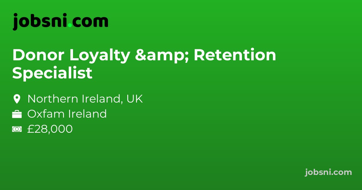 Donor Loyalty & Retention Specialist