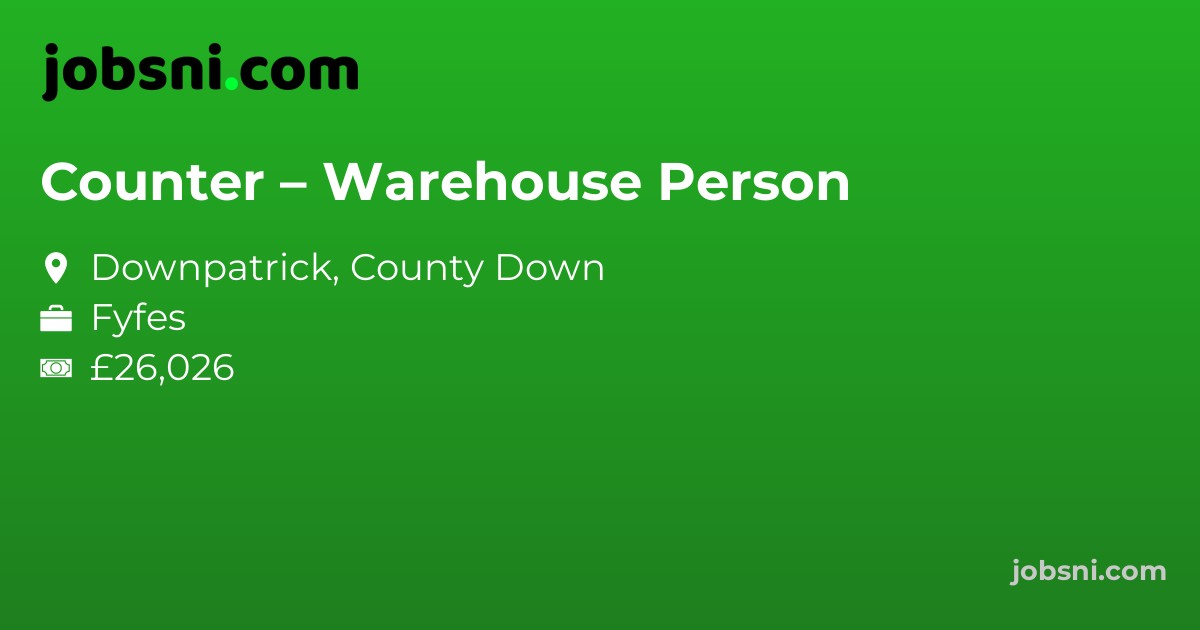 Counter – Warehouse Person