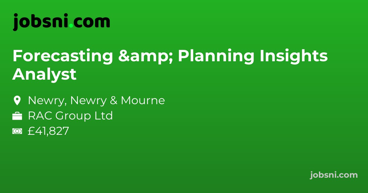 Forecasting & Planning Insights Analyst