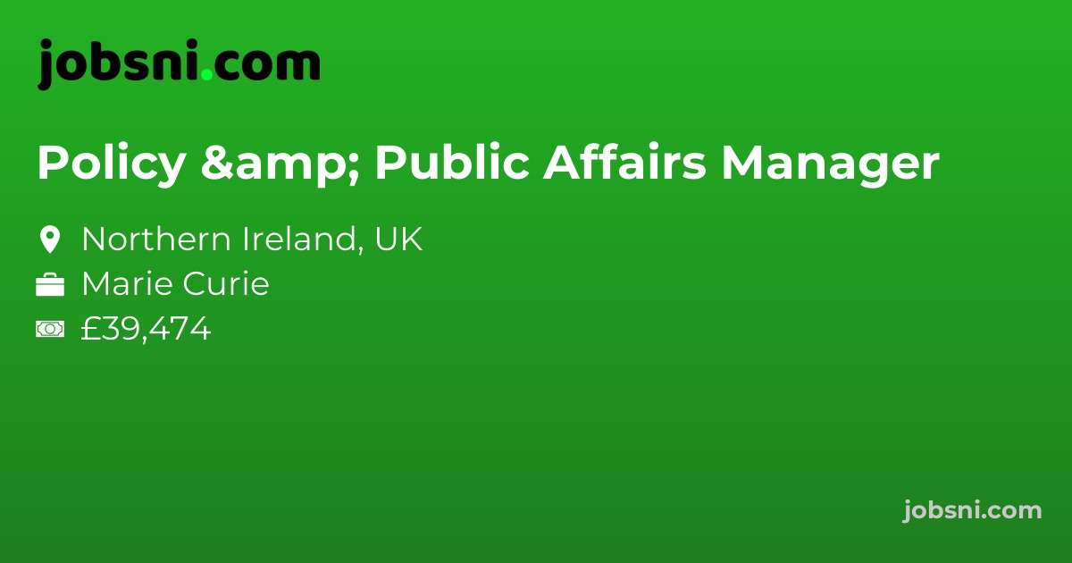 Policy & Public Affairs Manager