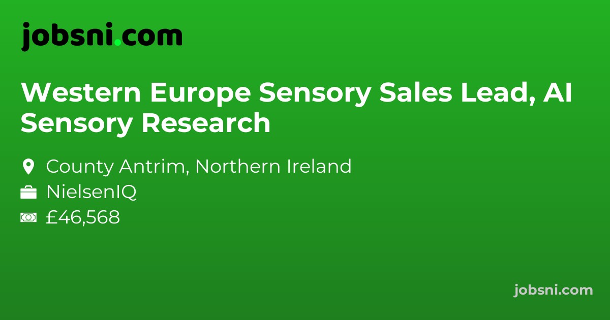 Western Europe Sensory Sales Lead, AI Sensory Research
