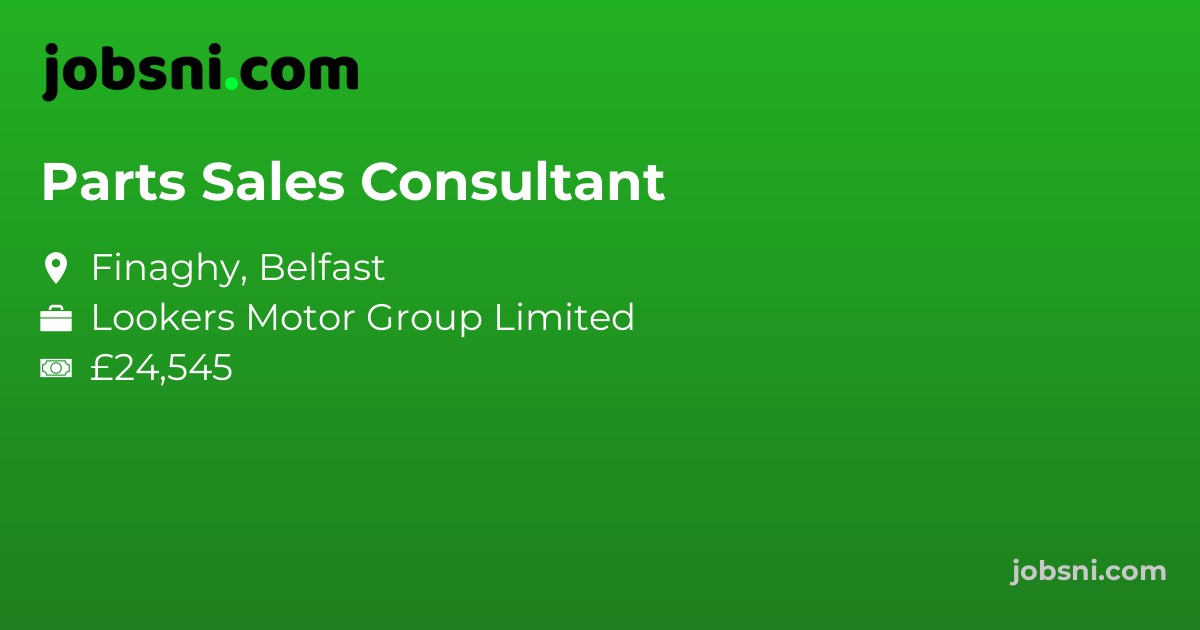 Parts Sales Consultant