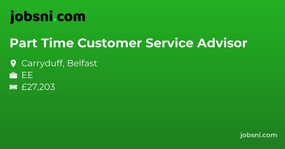 Part Time Customer Service Advisor