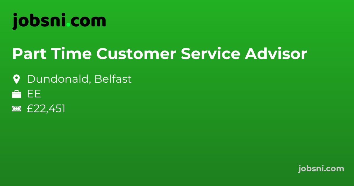 Part Time Customer Service Advisor