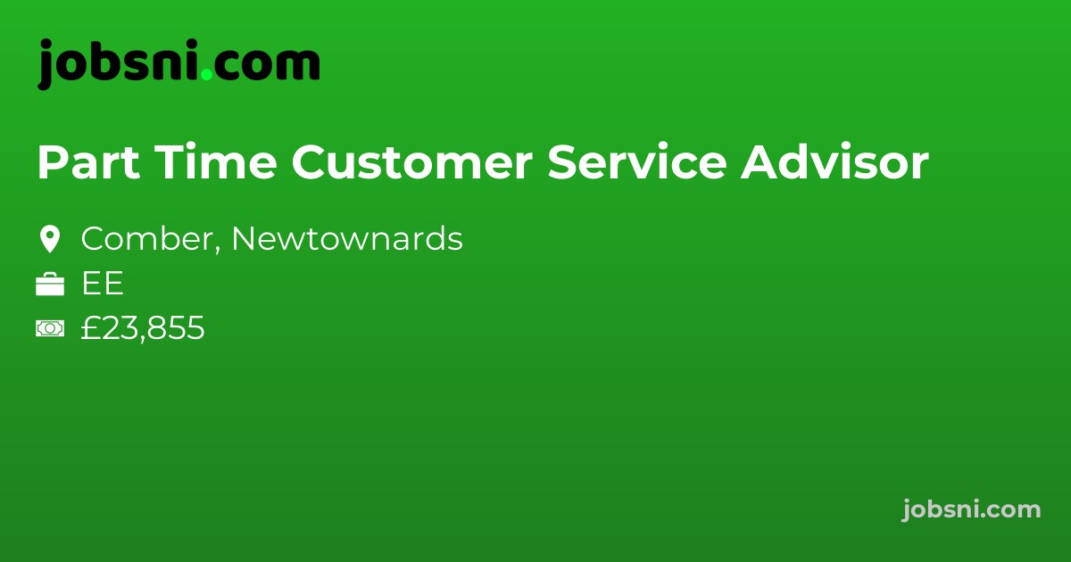 Part Time Customer Service Advisor