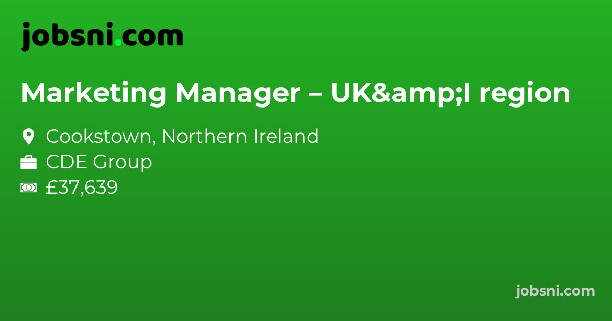 Marketing Manager – UK&I region