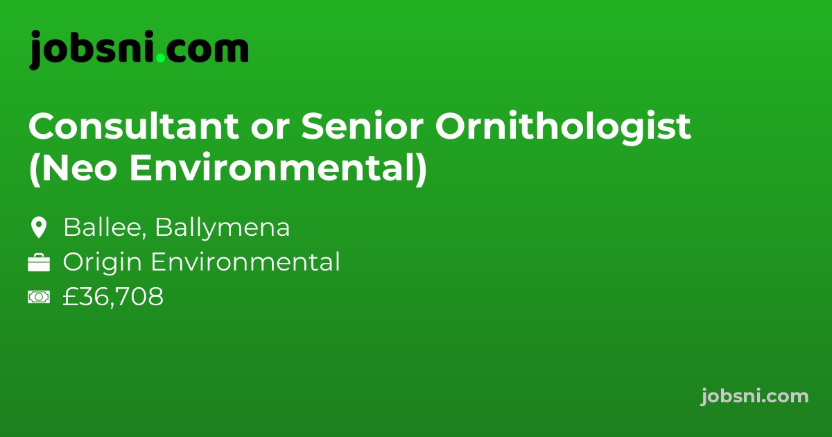 Consultant or Senior Ornithologist (Neo Environmental)