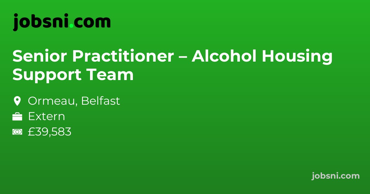 Senior Practitioner – Alcohol Housing Support Team