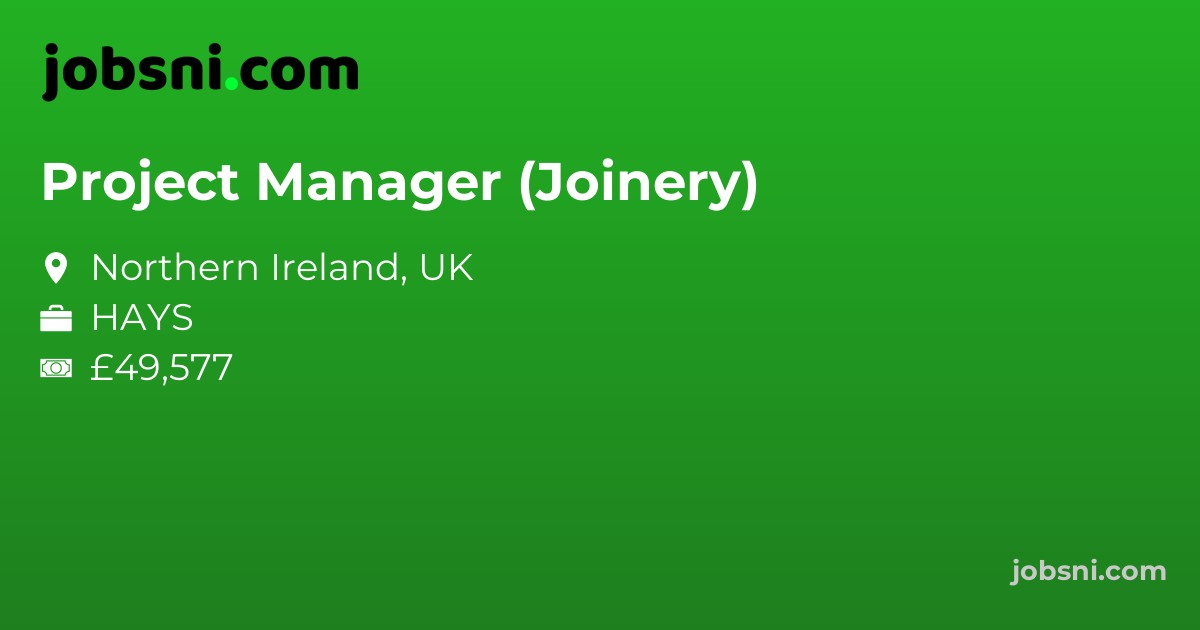 Project Manager (Joinery)