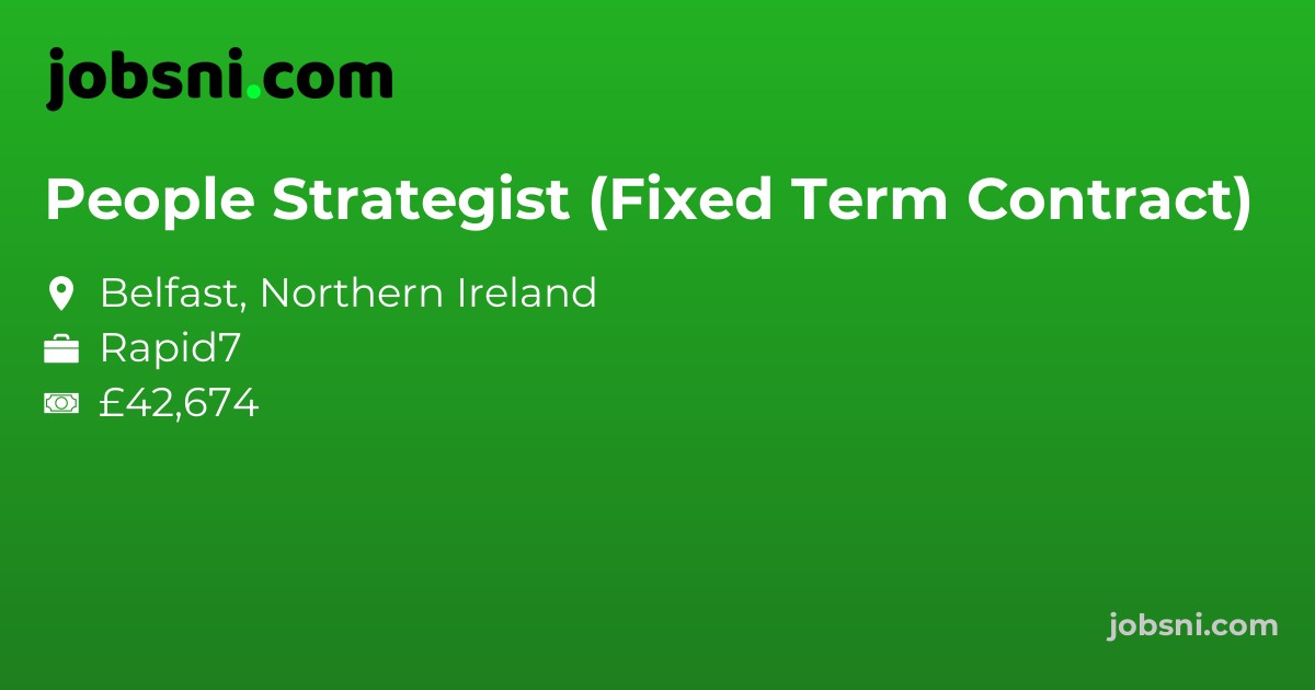 People Strategist (Fixed Term Contract)