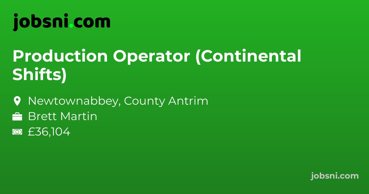 Production Operator (Continental Shifts)