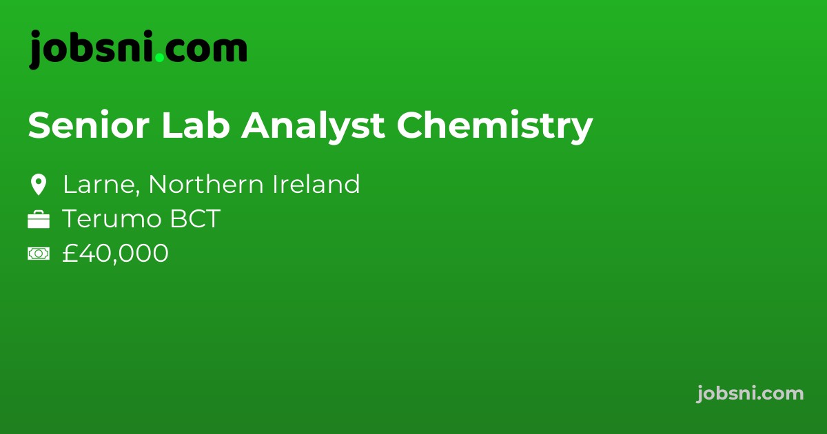 Senior Lab Analyst Chemistry