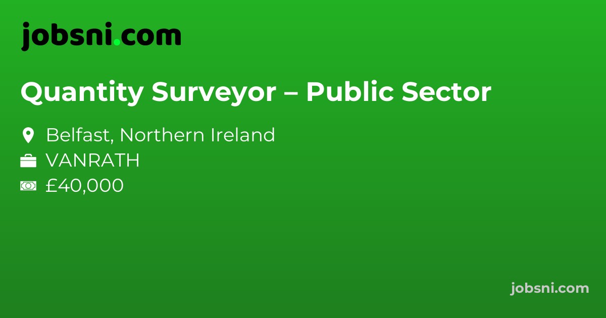 Quantity Surveyor – Public Sector
