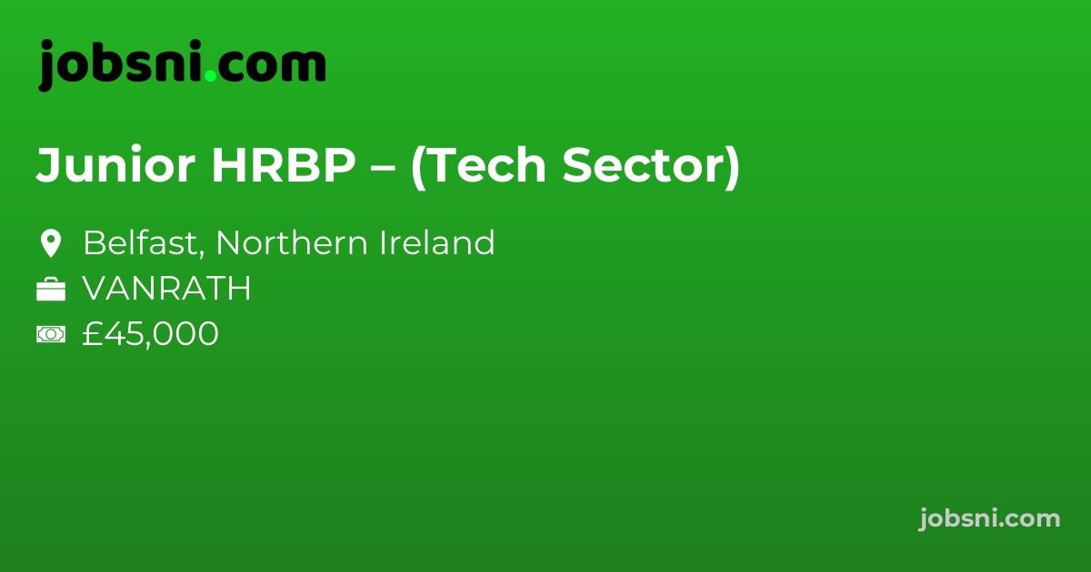 Junior HRBP – (Tech Sector)