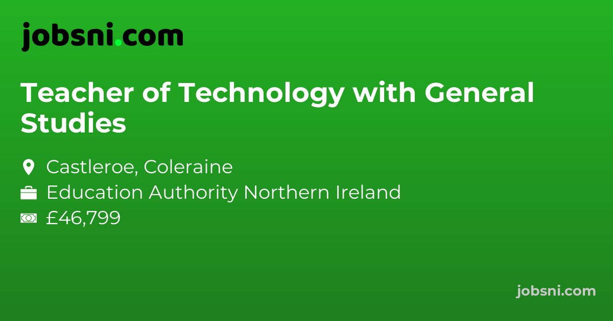 Teacher of Technology with General Studies