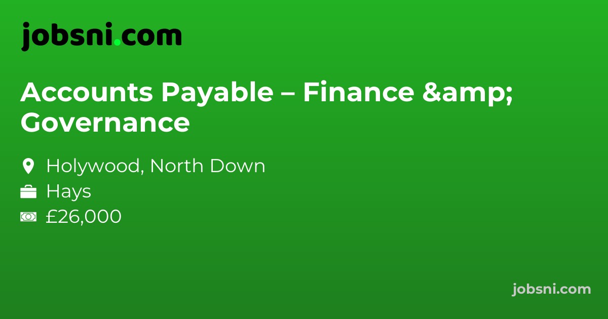 Accounts Payable – Finance & Governance