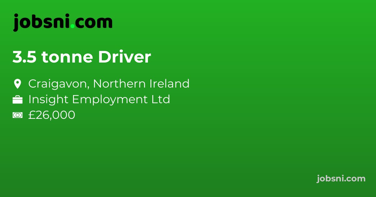3.5 tonne Driver