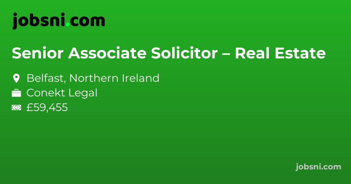 Senior Associate Solicitor – Real Estate