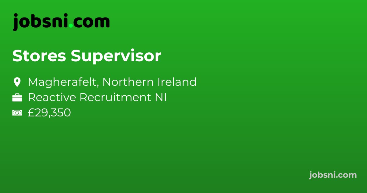 Stores Supervisor