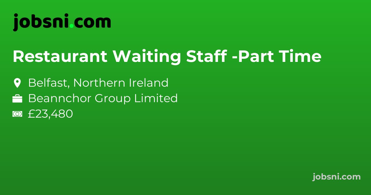 Restaurant Waiting Staff -Part Time
