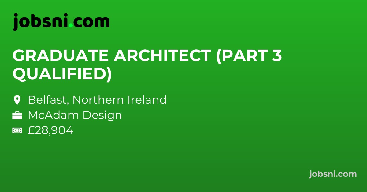 GRADUATE ARCHITECT (PART 3 QUALIFIED)