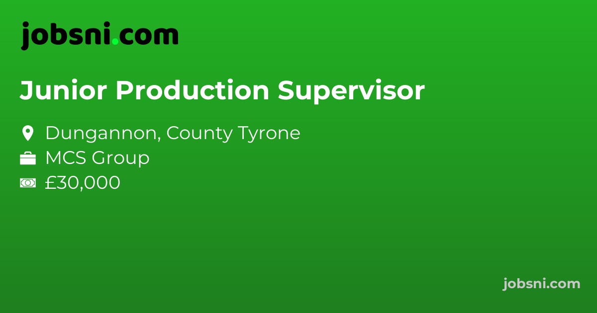 Junior Production Supervisor