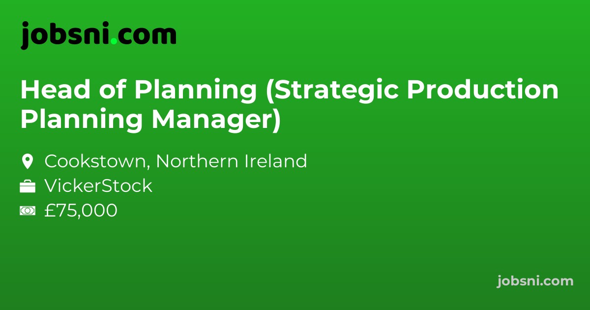 Head of Planning (Strategic Production Planning Manager)