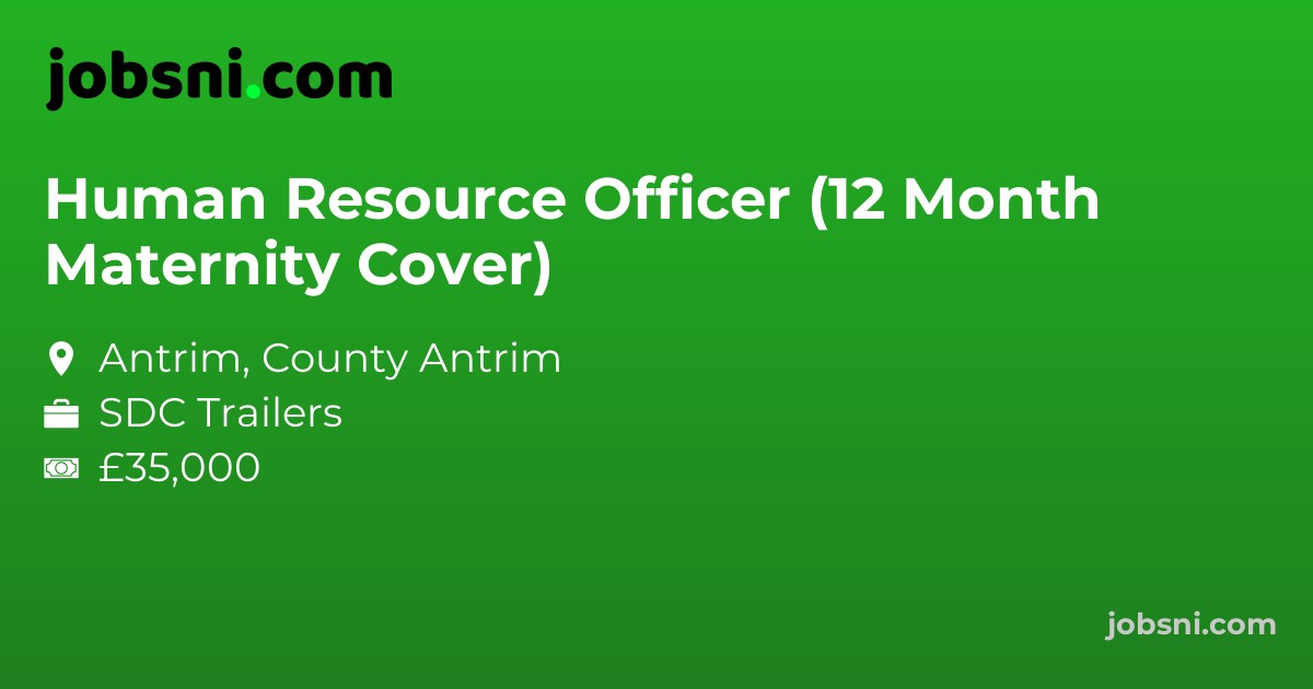 Human Resource Officer (12 Month Maternity Cover)