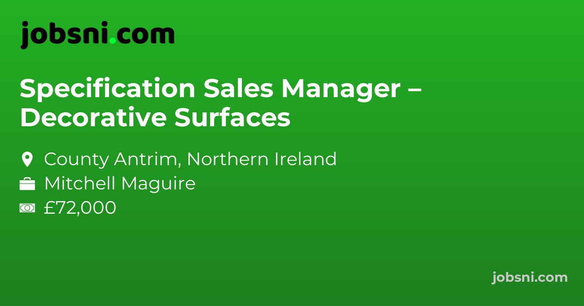 Specification Sales Manager – Decorative Surfaces