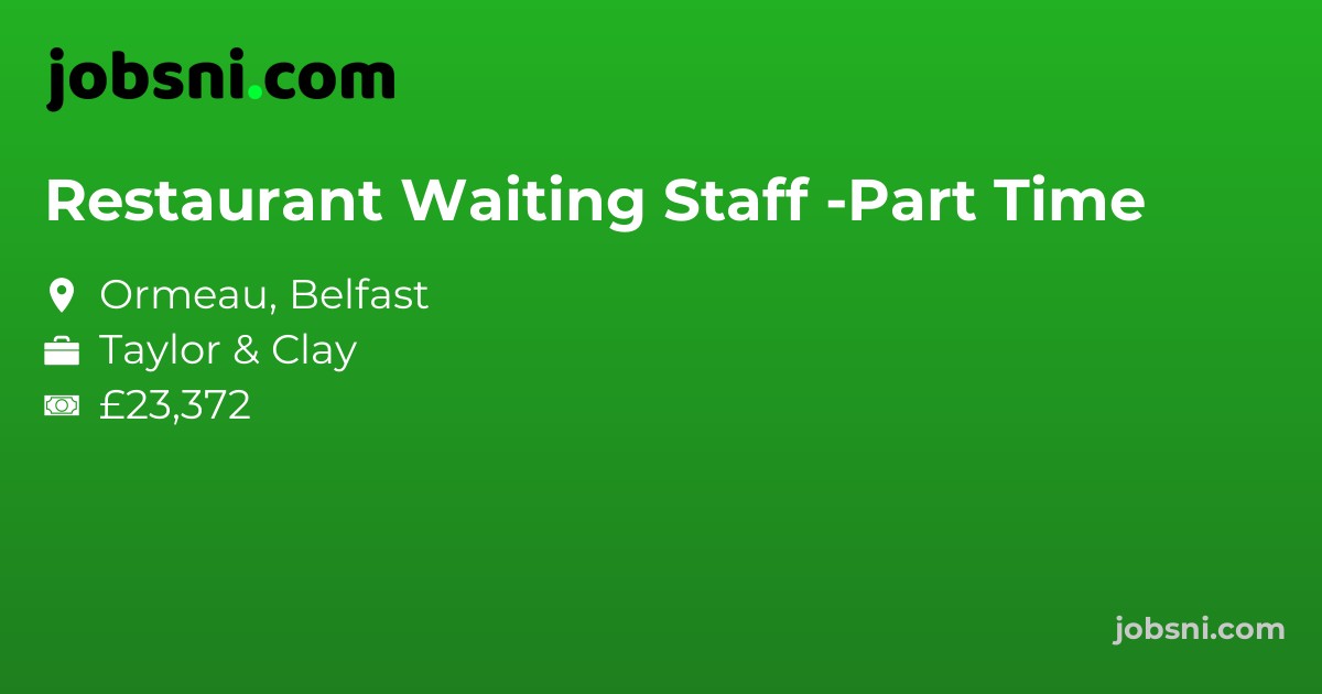Restaurant Waiting Staff -Part Time