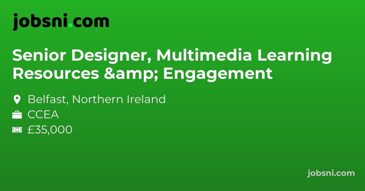 Senior Designer, Multimedia Learning Resources & Engagement