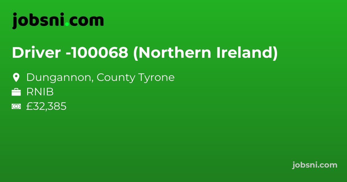 Driver -100068 (Northern Ireland)