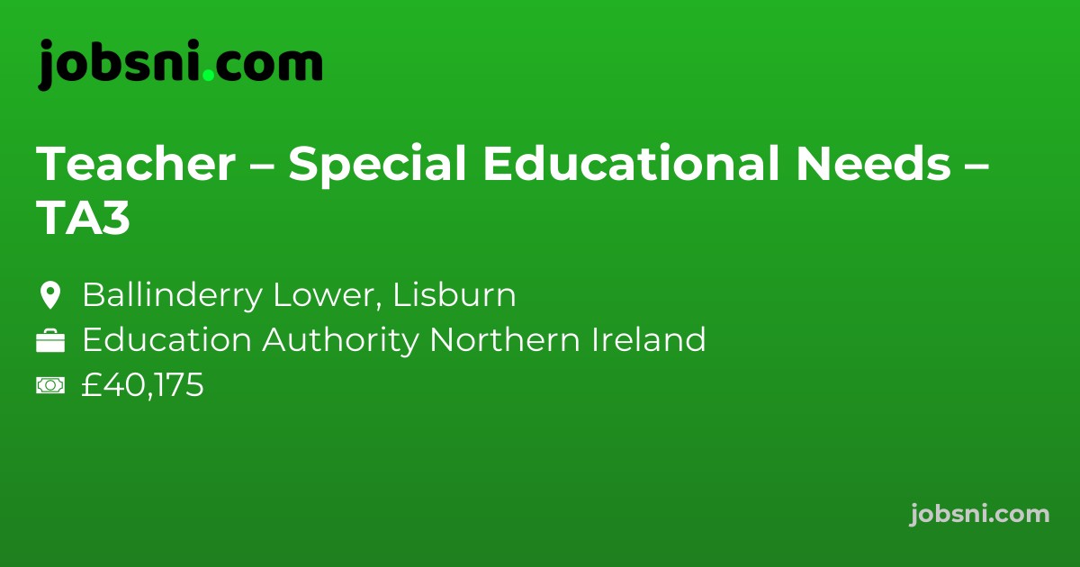 Teacher – Special Educational Needs – TA3